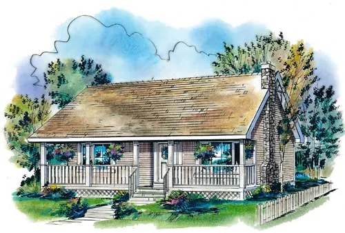 Full Rendering for House Plan #139034