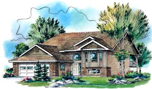 Full Rendering for House Plan #130334