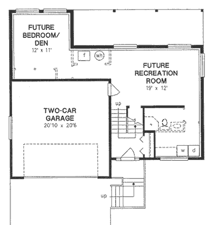 Basement Plan for House Plan #131334