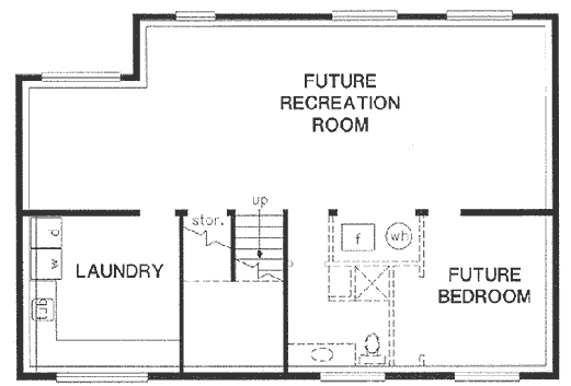 Basement Plan for House Plan #134334