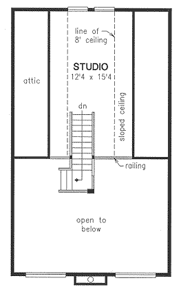 Second Floor Plan for House Plan #131534
