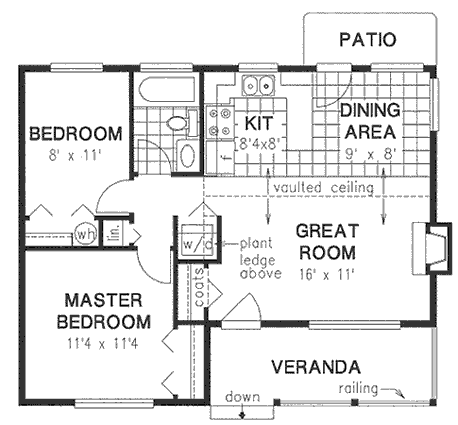 Main Floor Plan for House Plan #139144