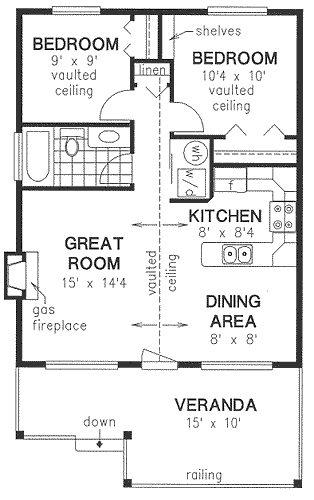 Main Floor Plan for House Plan #135244