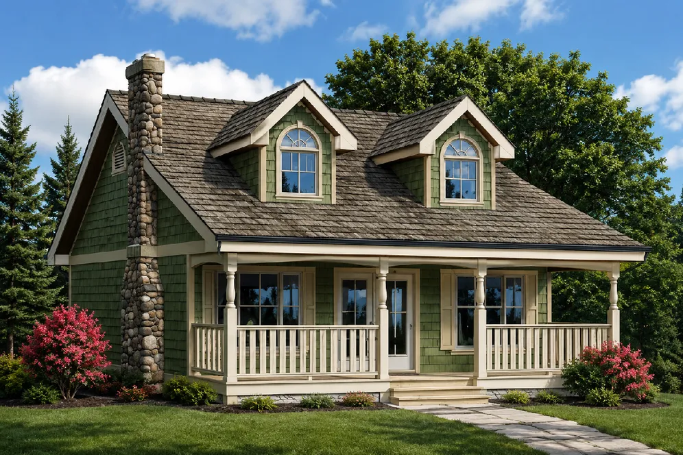 Full Rendering for House Plan #130344