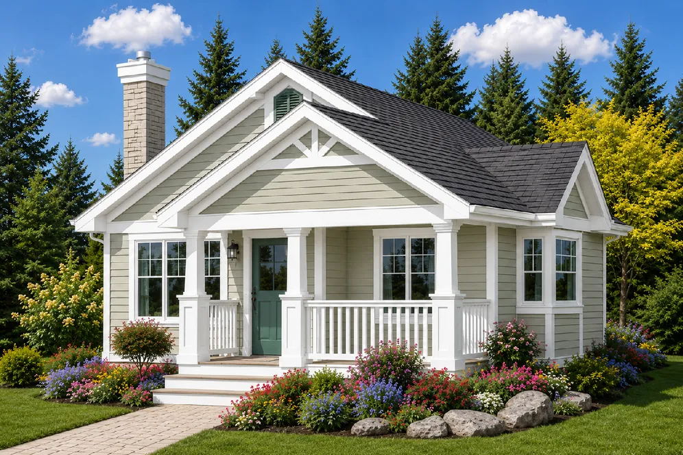 Full Rendering for House Plan #132644