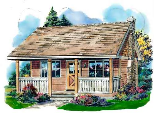 Full Rendering for House Plan #132254