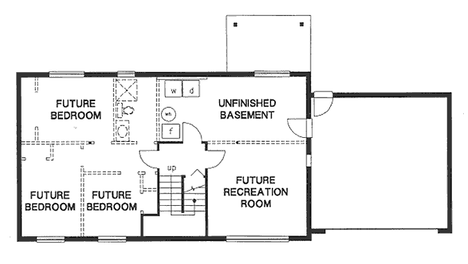 Basement Plan for House Plan #136609
