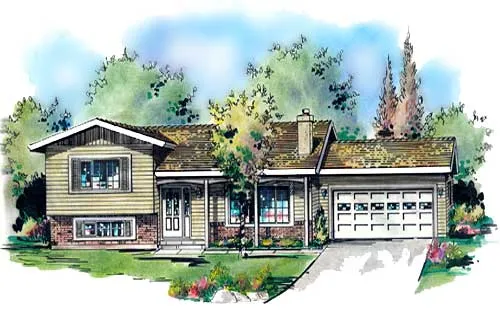 Full Rendering for House Plan #139609