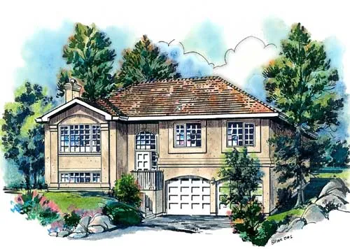 Full Rendering for House Plan #130719