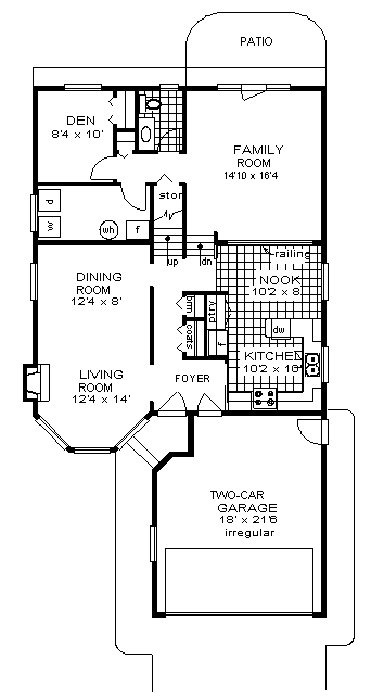 Main Floor Plan for House Plan #136329