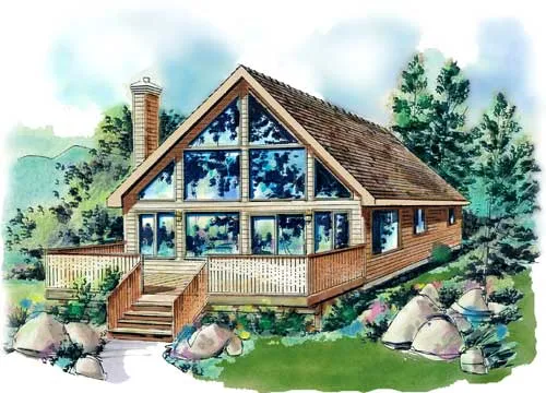 Full Rendering for House Plan #130429