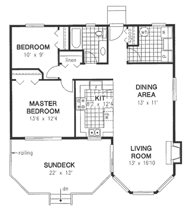 Main Floor Plan for House Plan #133629