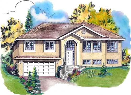 Full Rendering for House Plan #136239