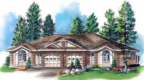 Full Rendering for House Plan #136349