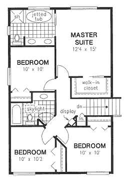 Second Floor Plan for House Plan #139059