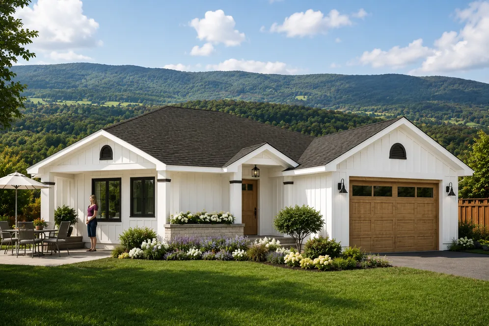 Full Rendering for House Plan #201053