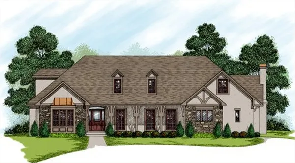 Full Rendering for House Plan #271093