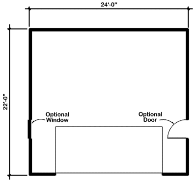 Main Floor Plan for House Plan #183060