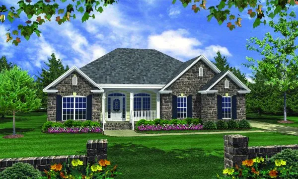 Full Rendering for House Plan #210161