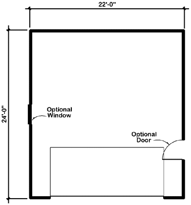 Main Floor Plan for House Plan #184006