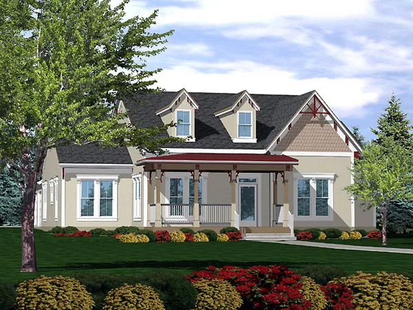 Full Rendering for House Plan #292001
