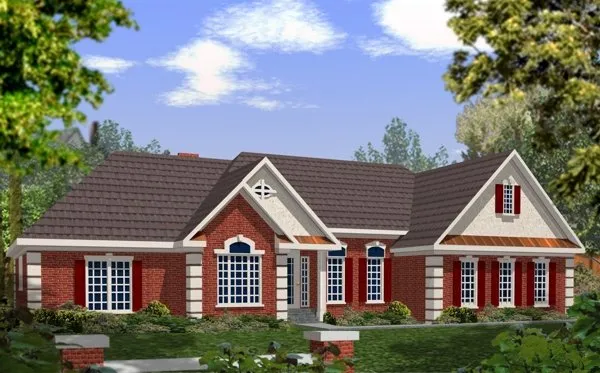 Full Rendering for House Plan #277112