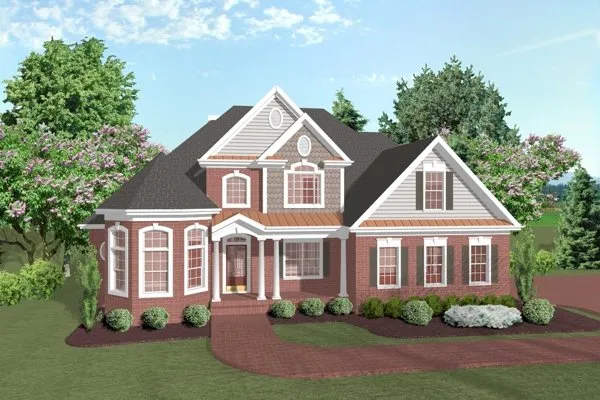 Full Rendering for House Plan #271222