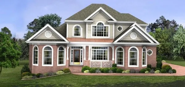 Full Rendering for House Plan #273222