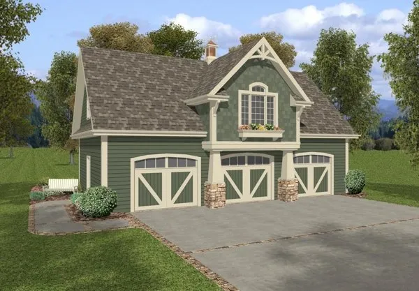 Full Rendering for House Plan #271080
