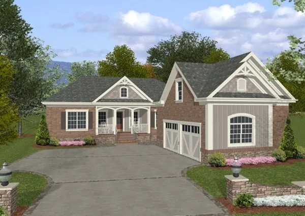 Full Rendering for House Plan #272281