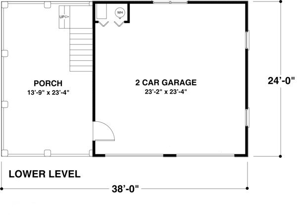 Main Floor Plan for House Plan #274070