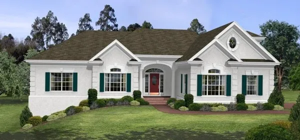 Full Rendering for House Plan #277142