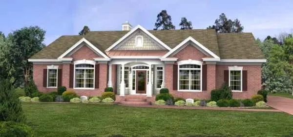 Full Rendering for House Plan #270212