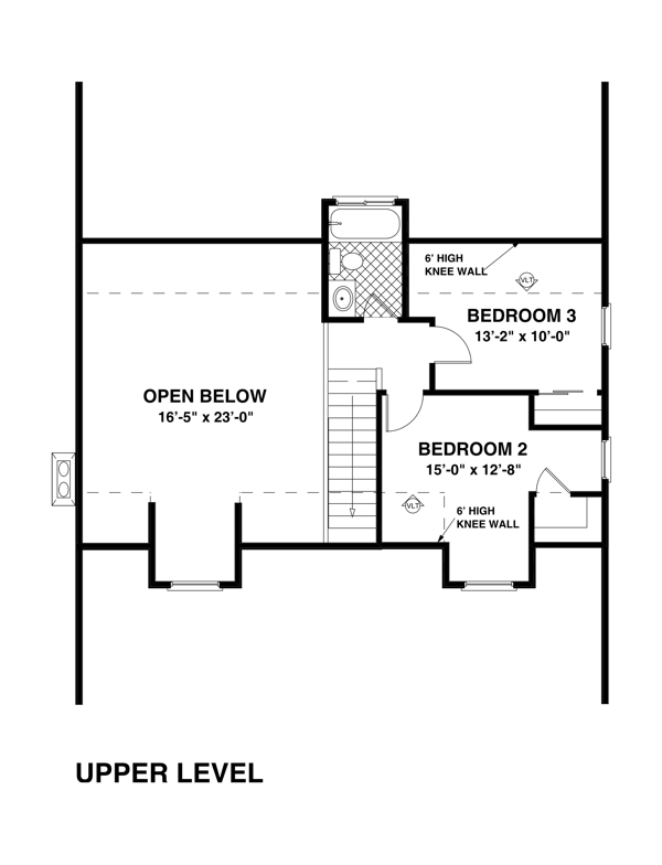 Second Floor Plan for House Plan #272131