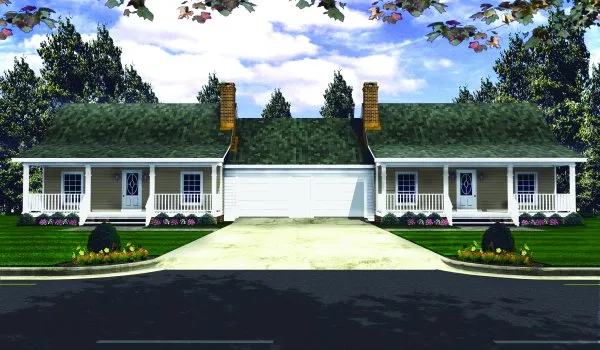 Full Rendering for House Plan #210021
