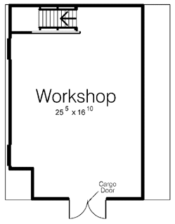 Second Floor Plan for House Plan #187006