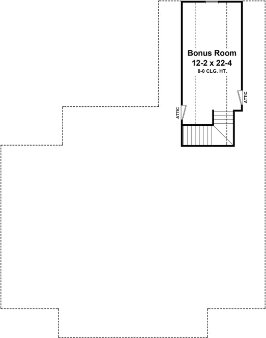 Attic Plan for House Plan #218881