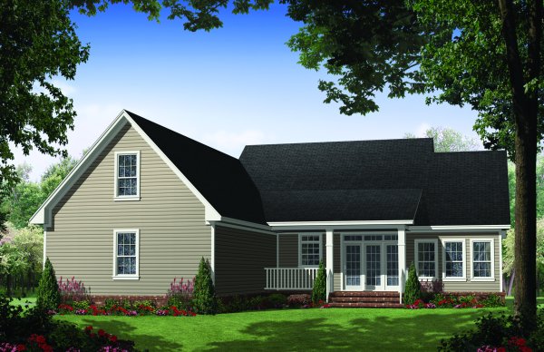 Rear Elevation for House Plan #218881