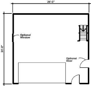 Main Floor Plan for House Plan #188806