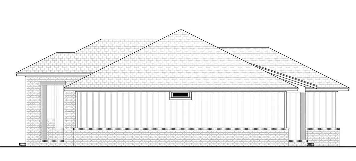 Right Elevation for House Plan #303881