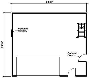 Main Floor Plan for House Plan #189006