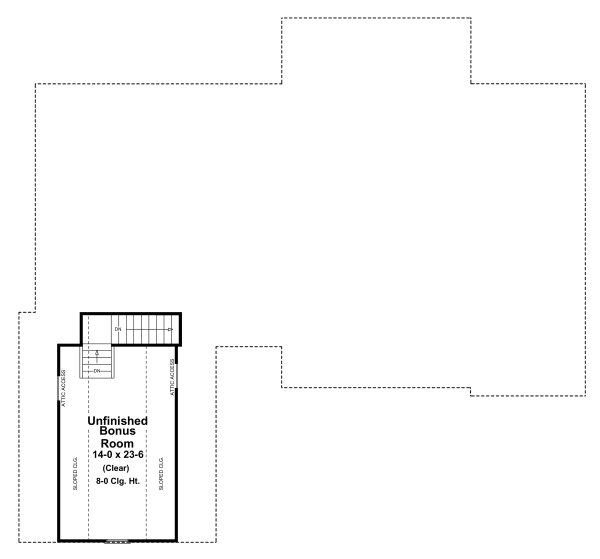 Second Floor Plan for House Plan #211202