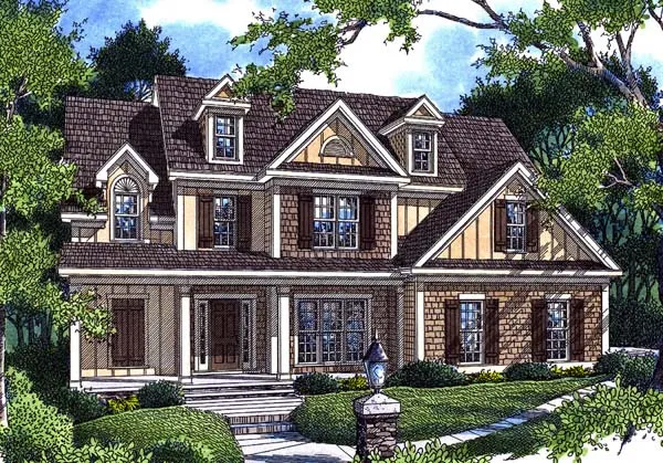 Full Rendering for House Plan #123842