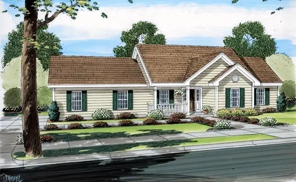 Full Rendering for House Plan #254007