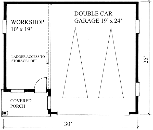 Main Floor Plan for House Plan #260007