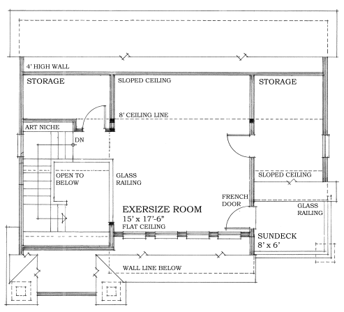Second Floor Plan for House Plan #260848