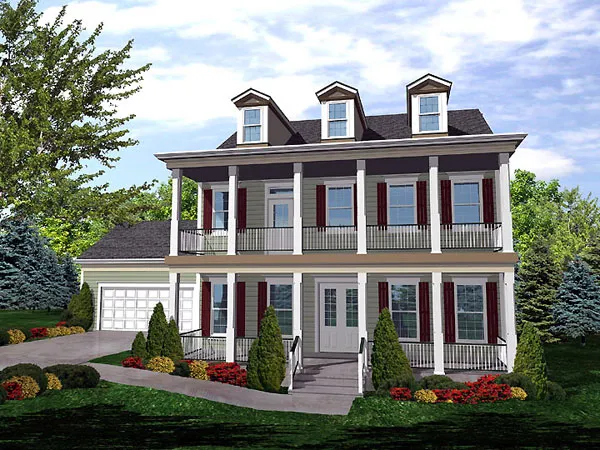 Full Rendering for House Plan #295001