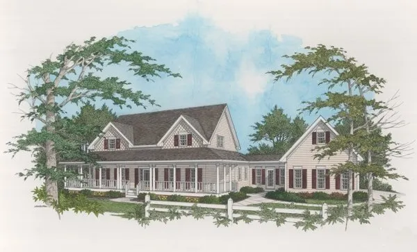 Full Rendering for House Plan #273192