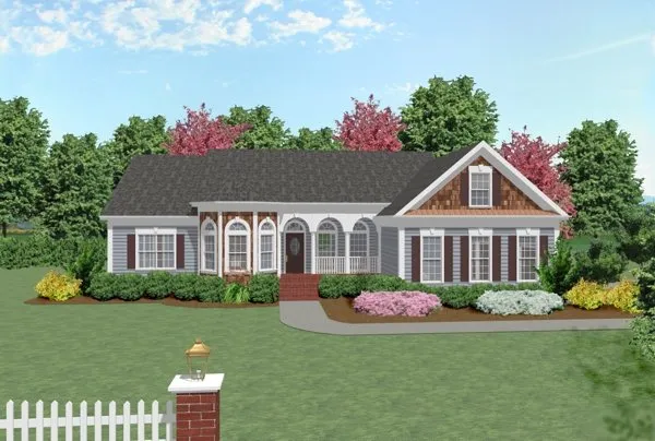 Full Rendering for House Plan #273191