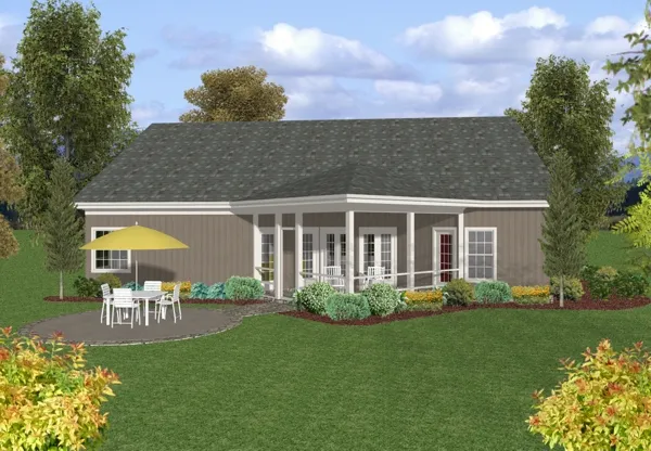 Highquality rendering for House Plan #279181